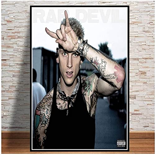 Puzzle 1000 Teile Maschinengewehr Kelly Rapper Hip Hop Musik Sänger Star Poster PapierFür Erwachsene Kinder Spiele Lernspielzeug26x38cm von LNTYW