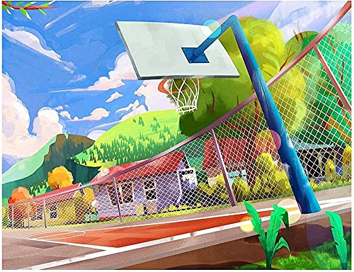 Puzzle 1000 Teile Spielplatz Basketballkorb Poster PapierSpielzeug für Erwachsene Dekompressionsspiel F26x38cm von LNTYW