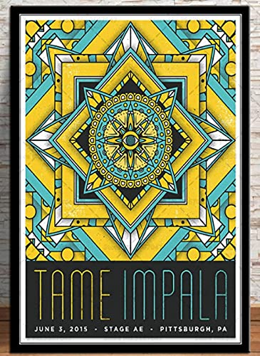 Puzzle 1000 Teile Tame Impala Trippy Psychedelische Musik Star Poster Kunst für PapierSpielzeug für Erwachsene Dekompressionsspiel26x38cm von LNTYW