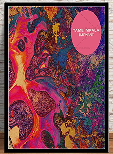 Puzzle 1000 Teile Tame Impala Trippy Psychedelische Musik Star Poster Kunst für PapierSpielzeug für Erwachsene Dekompressionsspiel26x38cm von LNTYW