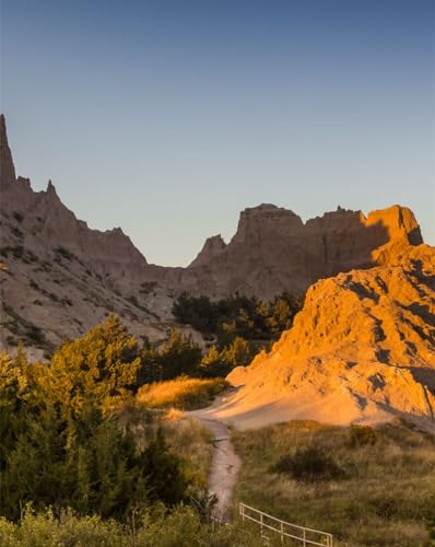 Puzzle 1000 Teile für Erwachsene – Berge, Pfad, Sonnenuntergang, 50 x 70 cm von LNTYW