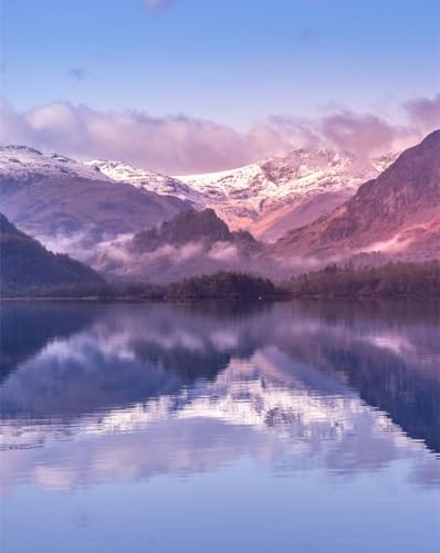 Puzzle 1000 Teile für Erwachsene – Berge, See, Wolken, 50 x 70 cm von LNTYW