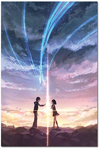 Puzzle 2000 Teile Manga Film Poster Anime Film Dein Name Poster Kimi No NA Wa PapierFür Erwachsene Kinder Spiele Lernspielzeug70x100cm von LNTYW