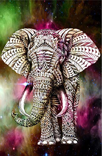 Puzzle für Erwachsene, 2000 Teile, Papier, bunter Elefant, Geschenk, Heimdekoration, modernes Festival, DIY-Geschenk, Intellektuelles Spiel, 70 x 100 cm von LNTYW