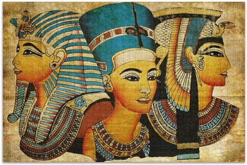 Puzzle für Erwachsene 1000 Teile Altes Ägypten Lernspiele Heimdekoration 26x38cm von LNTYW