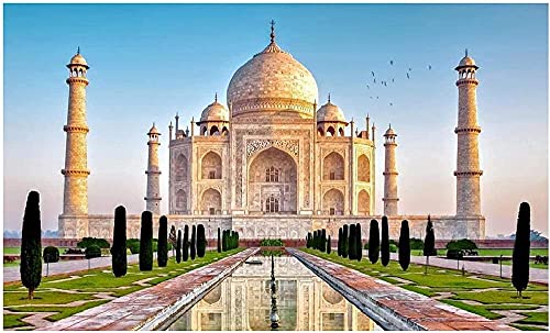 Puzzles 1000 Teile PapierZusammenbau Bild Taj Mahal Poster Spiele für Erwachsene Lernspielzeug F38x52cm von LNTYW