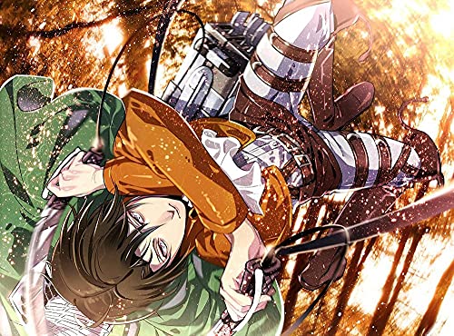 Puzzles 1000 Teile für Erwachsene Anime Attack On Titan Pädagogisches intellektuelles Dekompressionsspielzeug Spaß Familienspiel für Kinder Erwachsene50x70cm von LNTYW