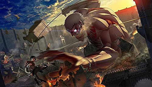 Puzzles 1000 Teile für Erwachsene Anime Attack On Titan Pädagogisches intellektuelles Dekompressionsspielzeug Spaß Familienspiel für Kinder50x70cm von LNTYW