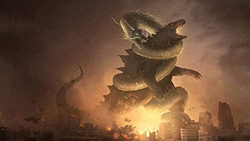 Puzzles 1000 Teile für Erwachsene Film Godzilla Pädagogisches Intellektuelles Dekompressionsspielzeug Spaß Familienspiel für Kinder Erwachsene50x70cm von LNTYW