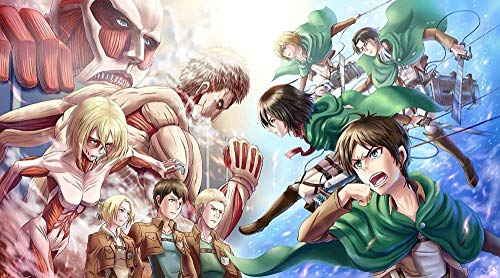 Puzzles 2000 Teile für Erwachsene Anime Attack On Titan Pädagogisches intellektuelles Dekompressionsspielzeug Spaß Familienspiel für Kinder Erwachsene70x100cm von LNTYW