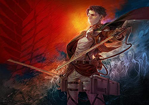 Puzzles für Erwachsene 1000 Teile Anime Attack On Titan Puzzles für Kinder Lernspielzeug Intellektuelles Spiel Geschenk Teens DIY Home Entertainment26x38cm von LNTYW