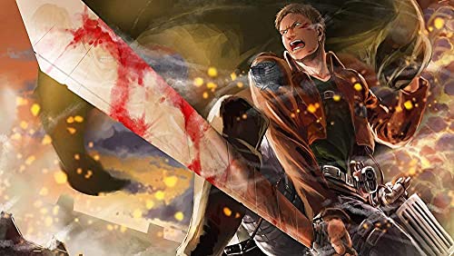 Puzzles für Erwachsene 1000 Teile Anime Attack On Titan Puzzles für Kinder Lernspielzeug Intellektuelles Spiel Geschenk Teens DIY Home Entertainment38x52cm von LNTYW