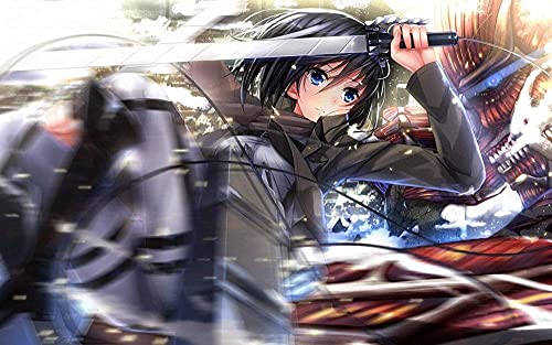 Puzzles für Erwachsene 1000 Teile Anime Attack On Titan Puzzles für Kinder Lernspielzeug Intellektuelles Spiel Geschenk Teens DIY Home Entertainment50x70cm von LNTYW