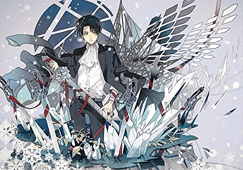 Puzzles für Erwachsene 1000 Teile Anime Attack On Titan Puzzles für Kinder Lernspielzeug Intellektuelles Spiel Geschenk Teens DIY Home Entertainment50x70cm von LNTYW