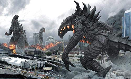 Puzzles für Erwachsene 1000 Teile Film Godzilla Puzzles für Kinder Lernspielzeug Intellektuelles Spiel Geschenk Teens DIY Home Entertainment38x52cm von LNTYW