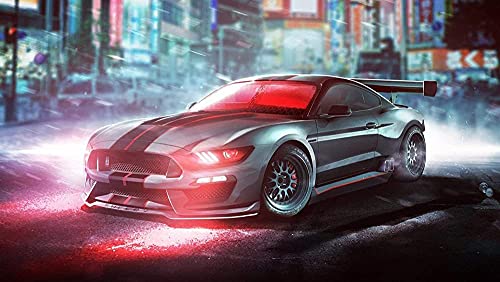 Puzzles für Erwachsene 1000 Teile Mustang Shelby GT Puzzles für Kinder Lernspielzeug Intellektuelles Spiel Geschenk 38x52cm von LNTYW