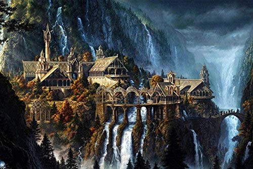 Puzzles für Erwachsene 1000 Teile Ring Wang Castle Puzzles für Kinder Lernspielzeug Intellektuelles Spiel Geschenk Teens DIY Home Entertainment50x70cm von LNTYW