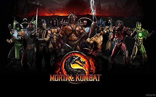 Puzzles für Erwachsene 1000 Teile Videospiel Mortal Kombat Puzzles für Kinder Lernspielzeug Intellektuelles Spiel Geschenk Teens DIY Home26x38cm von LNTYW