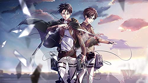 Puzzles für Erwachsene 2000 Teile Anime Attack On Titan Puzzles für Kinder Lernspielzeug Intellektuelles Spiel Geschenk Teens DIY Home Entertainment70x100cm von LNTYW