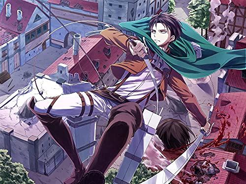 Puzzles für Erwachsene 2000 Teile Anime Attack On Titan Puzzles für Kinder Lernspielzeug Intellektuelles Spiel Geschenk Teens DIY Home Entertainment70x100cm von LNTYW