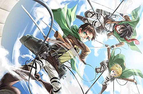 Puzzles für Erwachsene 2000 Teile Anime Attack On Titan Puzzles für Kinder Lernspielzeug Intellektuelles Spiel Geschenk Teens DIY Home Entertainment70x100cm von LNTYW