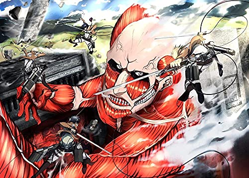 Puzzles für Erwachsene 2000 Teile Anime Attack On Titan Puzzles für Kinder Lernspielzeug Intellektuelles Spiel Geschenk Teens DIY Home Entertainment70x100cm von LNTYW