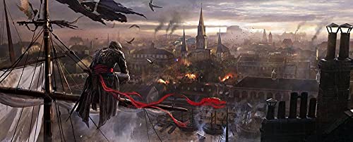 Puzzles für Erwachsene 2000 Teile Assassins Creed Puzzles für Kinder Lernspielzeug Intellektuelles Spiel Geschenk Teens DIY Home Entertainment70x100cm von LNTYW