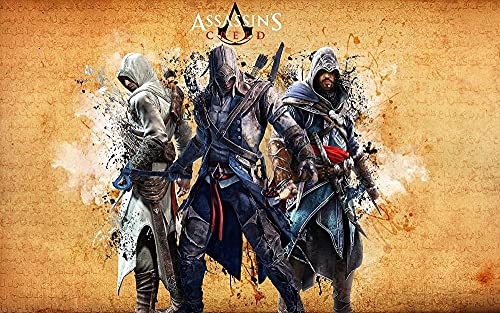 Puzzles für Erwachsene 2000 Teile Assassins Creed Puzzles für Kinder Lernspielzeug Intellektuelles Spiel Geschenk Teens DIY Home Entertainment70x100cm von LNTYW