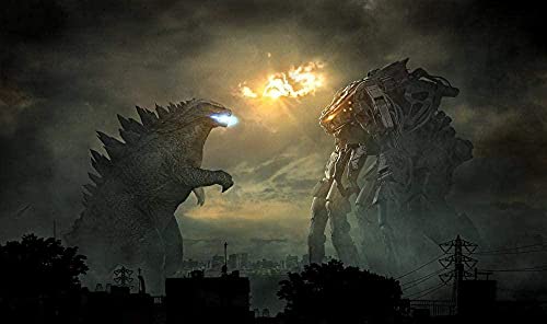 Puzzles für Erwachsene 2000 Teile Film Godzilla Puzzles für Kinder Lernspielzeug Intellektuelles Spiel Geschenk Teens DIY Home Entertainment Spielzeug 70x100cm von LNTYW