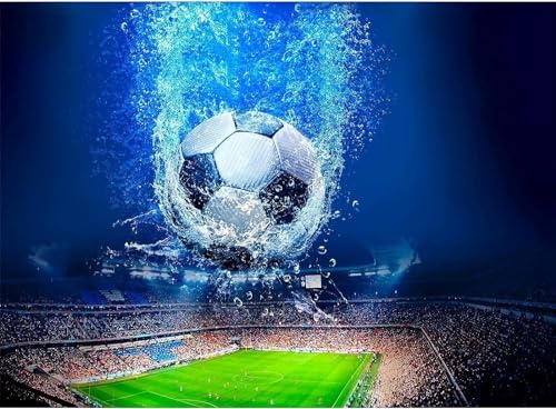 Puzzleteile mit 1000 Teilen, Fantasy-Fußballstadion, klassisches Puzzle, 3D-Puzzle, DIY-Kit, Geschenkpapier, Heimdekoration ... 26 x 38 cm von LNTYW