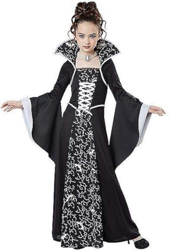 LOBTY Vampir Hexe Kostüm Kinder Erwachsene Halloween Kostüme Verkleidungsparty für Halloween Karneval Fasching Hexenkostüm Mädchen Hexenkleid Hexenhut von LOBTY