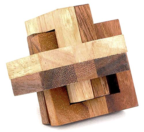 Logica Spiele Art. Vincianischer Knoten - 3D Denkspiel aus Holz - Schwierigkeit 5/6 Unglaublich - Knobelspiel - Geduldspiel - Leonardo da Vinci Kollektion von LOGICA GIOCHI