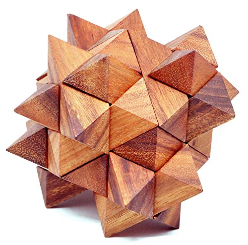 Logica Spiele Art. Duodecedro M - 3D Denkspiel aus Edlem Holz - Schwierigkeit 4/6 Extrem - Knobelspiel - Geduldspiel - Leonardo da Vinci Kollektion Logica Spiele Art. Duodecedro M - 3D Denkspiel aus Edlem Holz - Schwierigkeit 4/6 Extrem - Knobelspiel - Geduldspiel - Leonardo da Vinci Kollektion von LOGICA GIOCHI