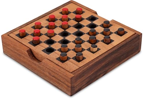 LOGOPLAY Dame - Checkers - Strategiespiel - Denkspiel - Brettspiel aus Holz LOGOPLAY Dame - Checkers - Strategiespiel - Denkspiel - Brettspiel aus Holz von LOGOPLAY
