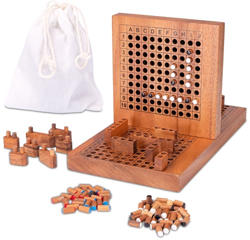 LOGOPLAY Schiffe Versenken - Holz-Variante für 2 Spieler - Strategiespiel aus Holz LOGOPLAY Schiffe Versenken - Holz-Variante für 2 Spieler - Strategiespiel aus Holz von LOGOPLAY
