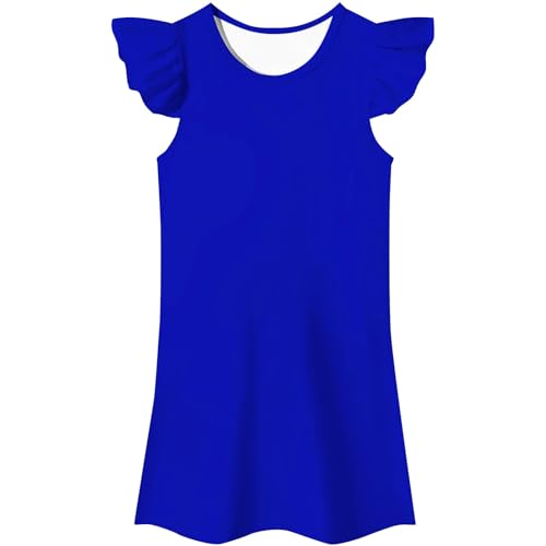 LOIJMK Vestido Falda Kleid Kostüm Mädchen Fancy Dress Up Cosplay Kleidung Shirt Mädchen (Light Blue, 110) von LOIJMK