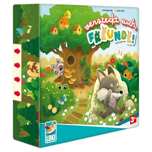 LOKI | Versteckt euch, Freunde! | Kinderspiel ab 4 Jahren | Spannendes Versteckspiel für 2-6 Spieler | Kreative Tierfiguren und Wolfmasken von LOKI