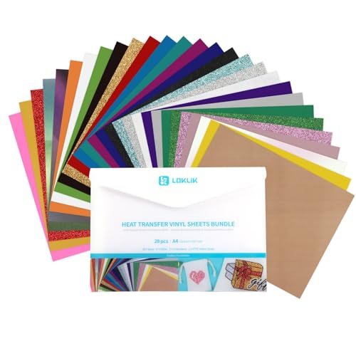 LOKLIK Heat Transfer Vinyl Material Bundle Gestaltungsset von LOKLIK