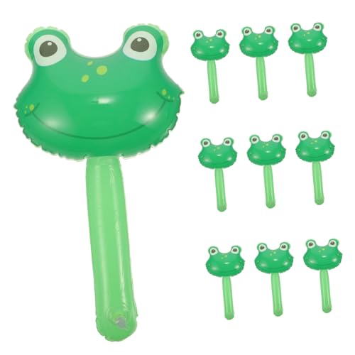 LOLIPPYY 10 Stück Teiliges Aufblasbares Hammer Glöckchen Cartoon Frosch Design Kinderfreundlich Leicht Sicher für Geburtstagsfeiern und Partyspaß LOLIPPYY 10 Stück Teiliges Aufblasbares Hammer Glöckchen Cartoon Frosch Design Kinderfreundlich Leicht Sicher für Geburtstagsfeiern und Partyspaß von LOLIPPYY