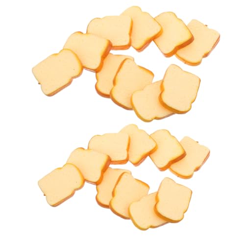 LOLIPPYY 20 Stück Teiliges Realistische Fake Toast Brotscheiben Künstliches Simulationsbrot für Fotografie Requisiten Puppenhaus Zubehör Miniatur Dekorationen Detailgetreu und Kompakt LOLIPPYY 20 Stück Teiliges Realistische Fake Toast Brotscheiben Künstliches Simulationsbrot für Fotografie Requisiten Puppenhaus Zubehör Miniatur Dekorationen Detailgetreu und Kompakt von LOLIPPYY