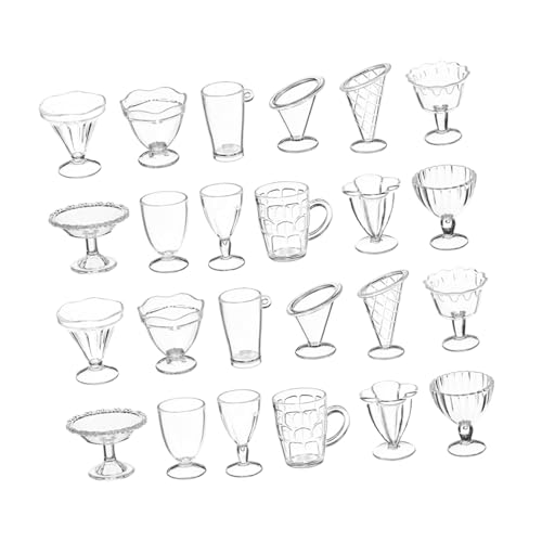LOLIPPYY 24 Stück Teiliges Miniatur Eisbecher aus Langlebigem Vielseitig Einsetzbar als Puppenhaus Deko Kleine Handliche Mini für Kreative DIY Szenen und Wohnraumgestaltung LOLIPPYY 24 Stück Teiliges Miniatur Eisbecher aus Langlebigem Vielseitig Einsetzbar als Puppenhaus Deko Kleine Handliche Mini für Kreative DIY Szenen und Wohnraumgestaltung von LOLIPPYY