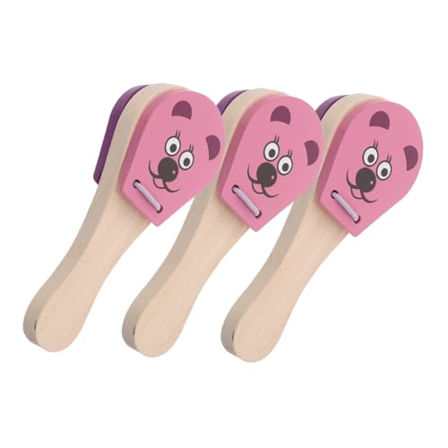 LOLIPPYY 3 Stück Teiliges Holzspielzeug für Kleinkinder Sichere Leichte Kastagnetten mit Tiermuster für Frühe Musikerziehung Hand Auge Koordination und Motorische Entwicklung LOLIPPYY 3 Stück Teiliges Holzspielzeug für Kleinkinder Sichere Leichte Kastagnetten mit Tiermuster für Frühe Musikerziehung Hand Auge Koordination und Motorische Entwicklung von LOLIPPYY