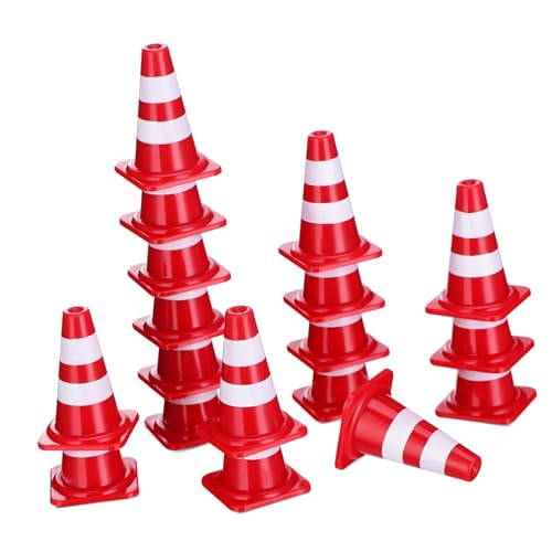 LOLIPPYY 30 Stück Miniatur Verkehrskegel Teiliges aus Robustem Kunststoff Pädagogisches zur Verkehrserziehung Interaktive Lernhilfen für Kreative Straßenszenen Fördert LOLIPPYY 30 Stück Miniatur Verkehrskegel Teiliges aus Robustem Kunststoff Pädagogisches zur Verkehrserziehung Interaktive Lernhilfen für Kreative Straßenszenen Fördert von LOLIPPYY