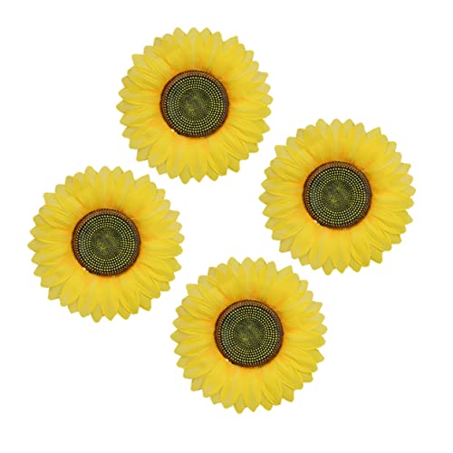 LOLIPPYY 4 Stück Zum Tanzen Halten Vase Sonnenblume Mini Requisiten Sonnenblumen Tanzen Riesige Sonnenblumen-Requisite Glyzinien Sonnenblumen Aus Seide Sonnenblumenstift Yellow von LOLIPPYY