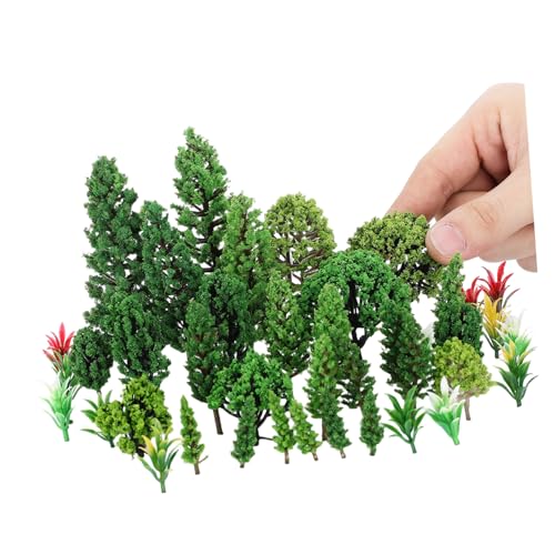 LOLIPPYY 40 Stück Teiliges Miniatur Baum Modell Gemischte Kunststoff Bäume für Diorama Landschaft Stabiles Material Platzsparend für Modellbau Eisenbahn DIY Bastelprojekte Micro Landschaft LOLIPPYY 40 Stück Teiliges Miniatur Baum Modell Gemischte Kunststoff Bäume für Diorama Landschaft Stabiles Material Platzsparend für Modellbau Eisenbahn DIY Bastelprojekte Micro Landschaft von LOLIPPYY