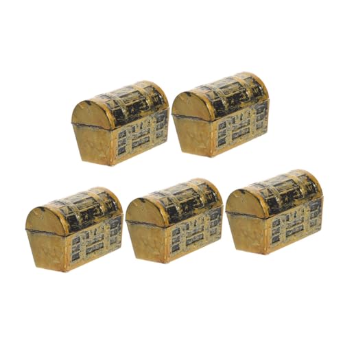 LOLIPPYY 5 Stück Mini Schatztruhen Modell Realistische Puppenhaus Dekoration Miniatur Schatzkiste Party Tischdekoration Micro Zubehör LOLIPPYY 5 Stück Mini Schatztruhen Modell Realistische Puppenhaus Dekoration Miniatur Schatzkiste Party Tischdekoration Micro Zubehör von LOLIPPYY