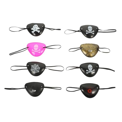 LOLIPPYY 8 Stück Teiliges Halloween Piraten Augenklappen Einäugige Schädel Cosplay Accessoires Einzigartige Party Deko für Erwachsene für Kostümpartys und Karneval LOLIPPYY 8 Stück Teiliges Halloween Piraten Augenklappen Einäugige Schädel Cosplay Accessoires Einzigartige Party Deko für Erwachsene für Kostümpartys und Karneval von LOLIPPYY