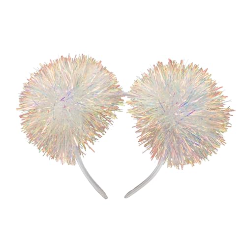 LOLIPPYY Haarreifen Pompom mit Lametta Glitzer Festliches Haaraccessoire für Weihnachts und Themenpartys Leichtes Stirnband mit Kleinen Glänzenden Bommeln für Festliche Auftritte LOLIPPYY Haarreifen Pompom mit Lametta Glitzer Festliches Haaraccessoire für Weihnachts und Themenpartys Leichtes Stirnband mit Kleinen Glänzenden Bommeln für Festliche Auftritte von LOLIPPYY