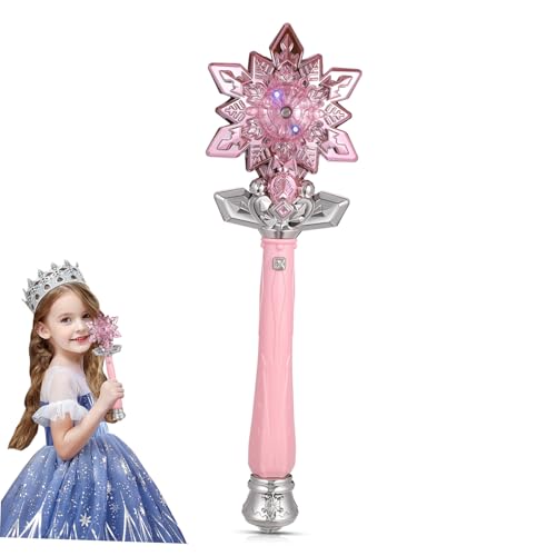 LOLIPPYY Leuchtender Schneeflocken Zauberstab mit Licht und Sprüheffekt Kinderfreundlich Leicht für Prinzessinnen Cosplay Party Tanz und Fantasievolles LOLIPPYY Leuchtender Schneeflocken Zauberstab mit Licht und Sprüheffekt Kinderfreundlich Leicht für Prinzessinnen Cosplay Party Tanz und Fantasievolles von LOLIPPYY