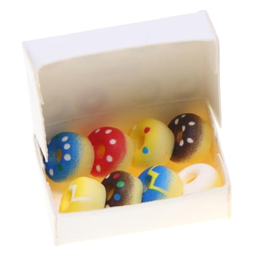 LOLIPPYY Miniatur Donut für Puppenhaus Realistisch Gestaltete DIY Spielküche Dekoration Buntes Leichtes Mini Food Zubehör für Tragbar für Micro Landschaft und Rollenspiel LOLIPPYY Miniatur Donut für Puppenhaus Realistisch Gestaltete DIY Spielküche Dekoration Buntes Leichtes Mini Food Zubehör für Tragbar für Micro Landschaft und Rollenspiel von LOLIPPYY